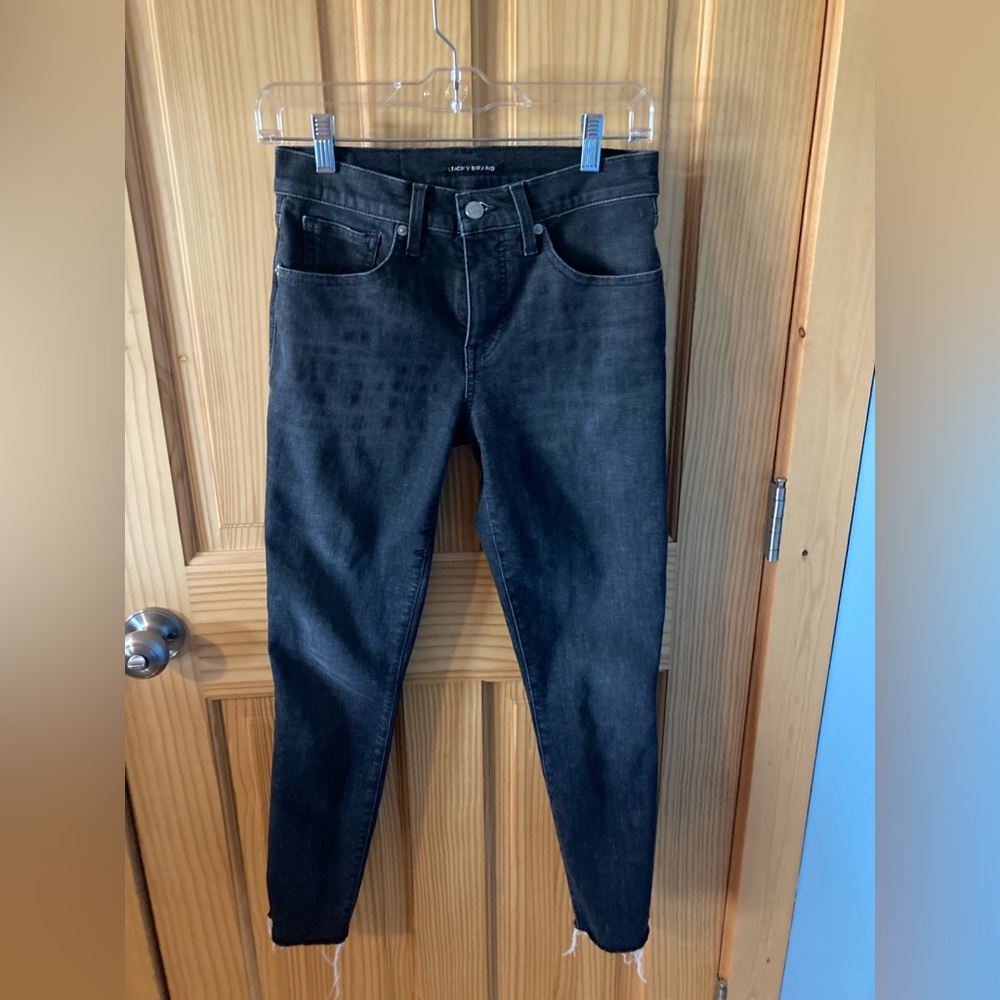 Lucky brand black/grey denim jeans size 4